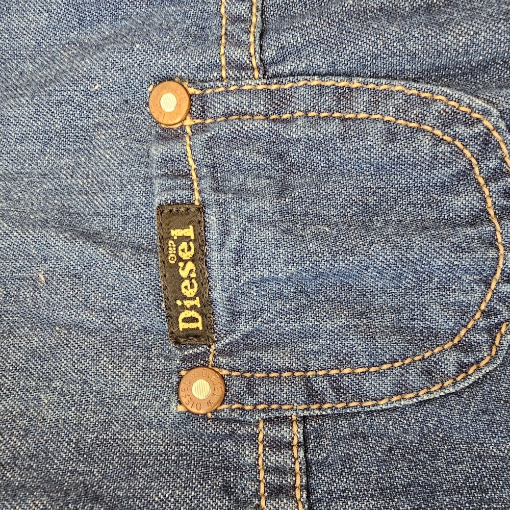 Diesel Vintage Indigo Denim Summer Mini Dress - Picture 4 of 6
